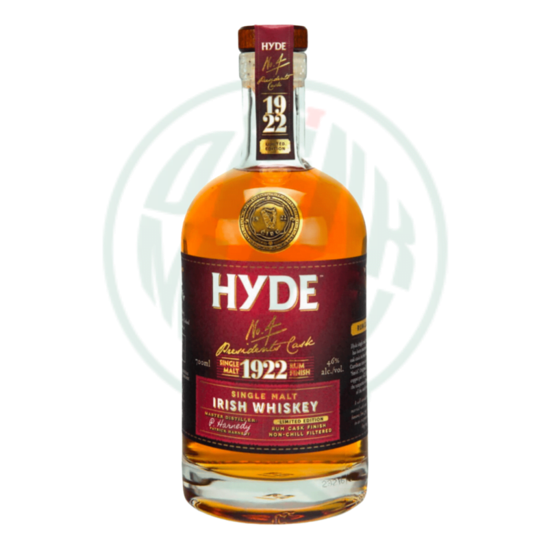 HYDE Single Malt Irish Whiskey - Rum Finish - 70cl - Limited Edition